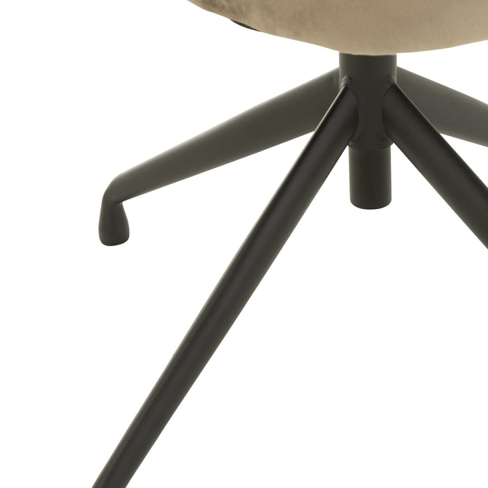 J-Line stoel Turn|Up|Down - fluweel - donkergrijs