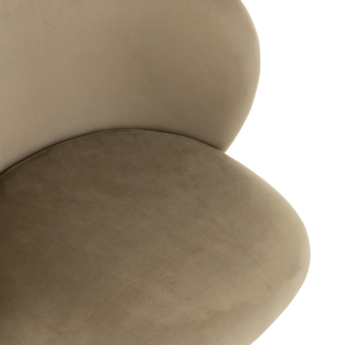 J-Line stoel Turn|Up|Down - fluweel - donkergrijs