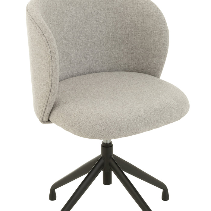 J-Line stoel Turn|Up|Down - linnen - grijs