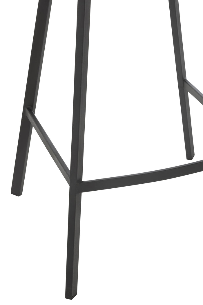 J-Line barstoel Kent - metaal|polyester - bruin