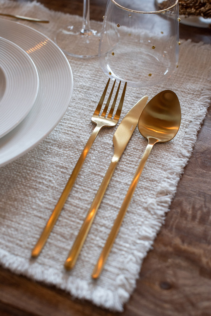 J-Line bestek - roestvrij staal - goud - box van 24 stuks