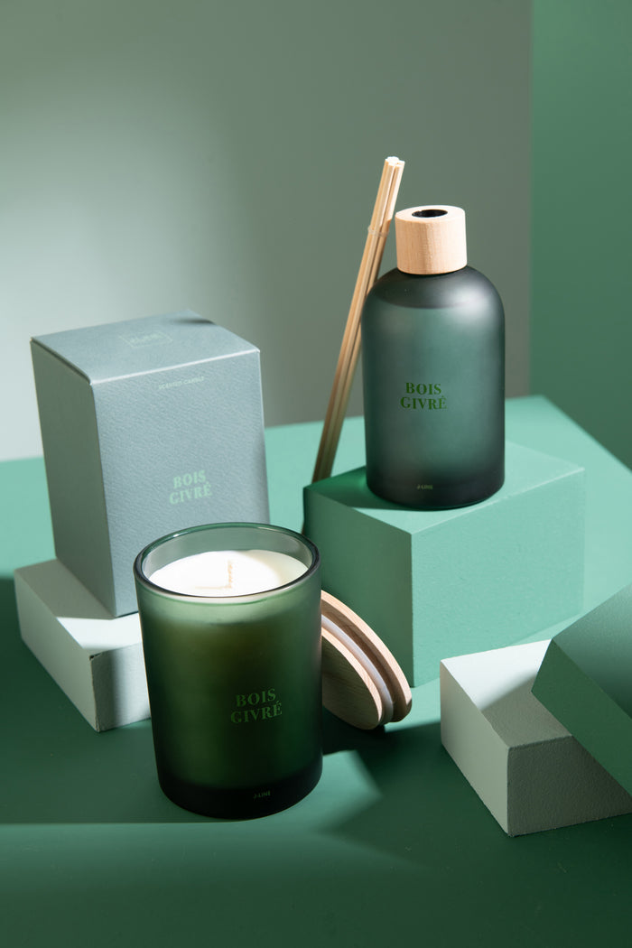 J-Line geurolie Accords Essentiels - Bois Givré - groen - 250 ml