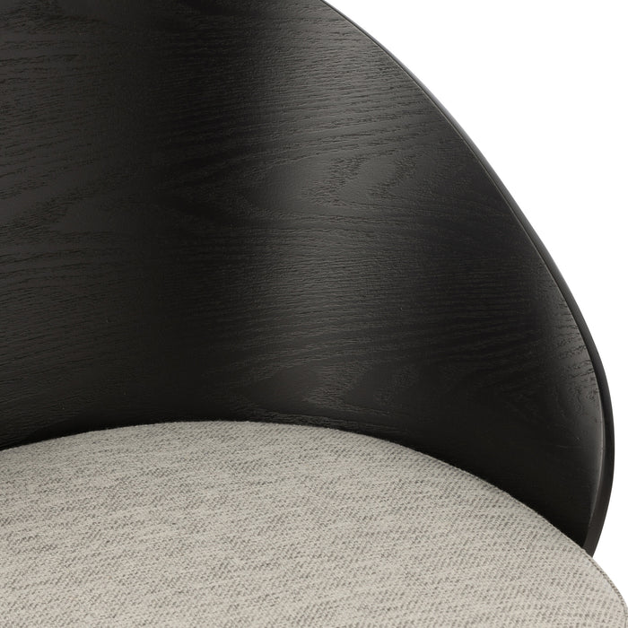 J-Line stoel Lone - multiplex|metaal - zwart|grijs