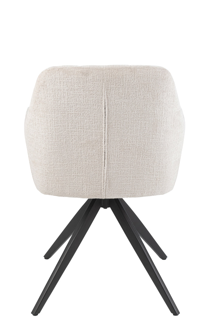 J-Line stoel Louna - ijzer|acryl - ivoor