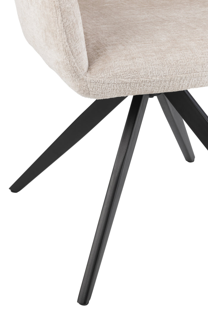 J-Line stoel Louna - ijzer|acryl - ivoor