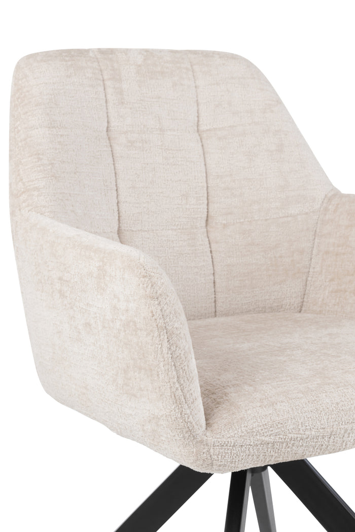 J-Line stoel Louna - ijzer|acryl - ivoor