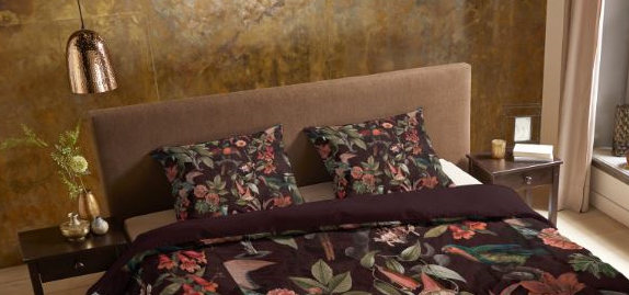 Pure Dekbedovertrek Micropercal Elmira - bordeaux