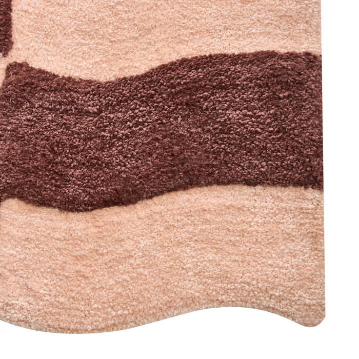 Beliani - DIWANA - Badmat - Beige|Bruin - 60 x 90 cm - Katoen