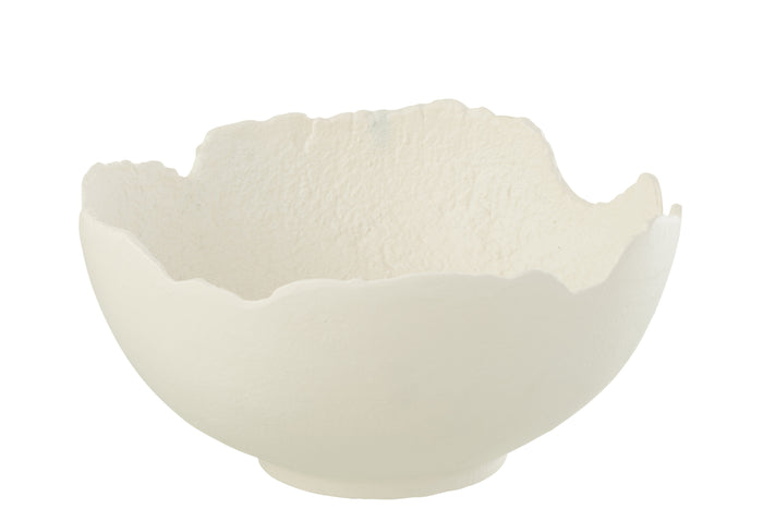 J-Line schaal - aluminium - wit - large