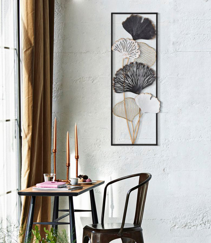 3D decoratief paneel in veelkleurig metaal 31x3,5x90 cm