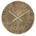 Wandklok van goudkleurig metaal Ø 50x3,5