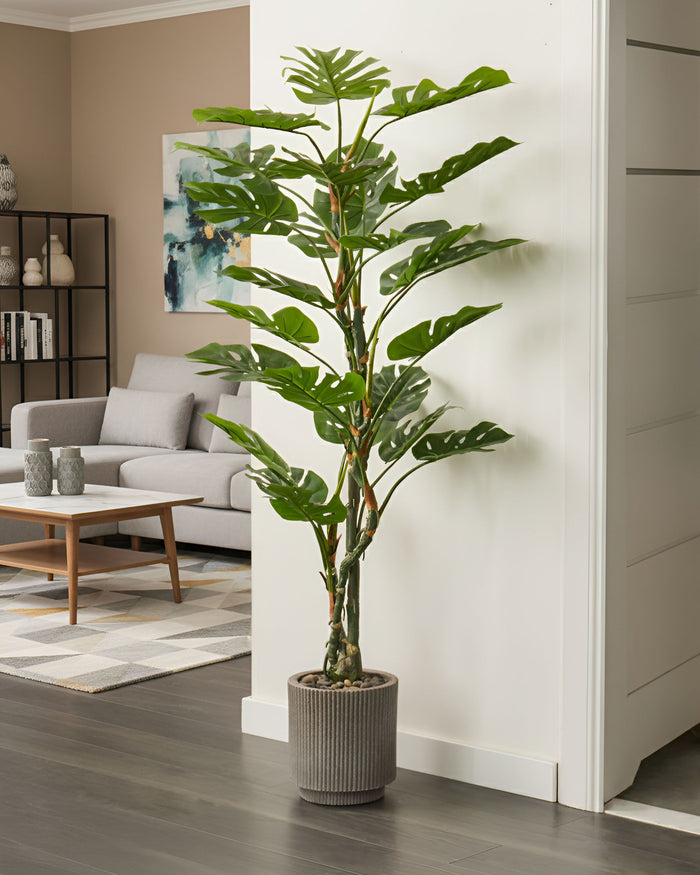 Beliani - MONSTERA - Kunstplant - Groen - 165 cm - Kunststof