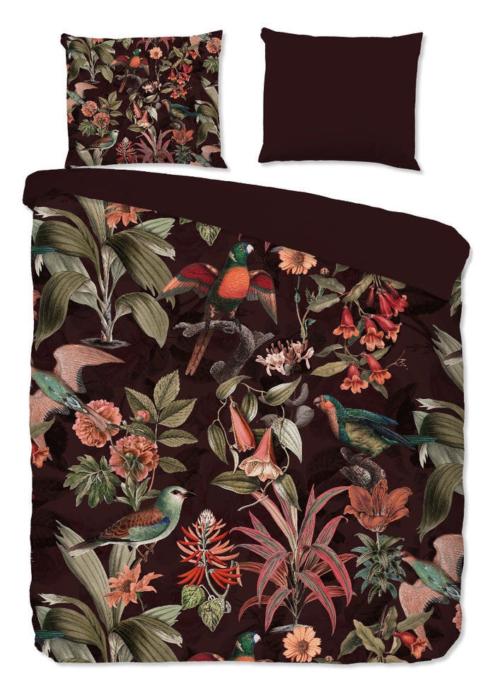 Pure Dekbedovertrek Micropercal Elmira - bordeaux