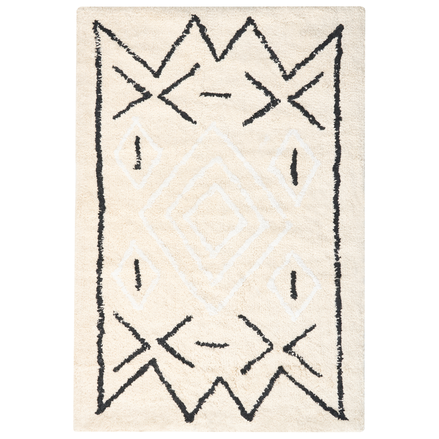 Beliani - UNTLA - Badmat - Lichtbeige - 60 x 90 cm - Katoen