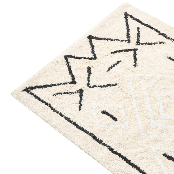 Beliani - UNTLA - Badmat - Lichtbeige - 60 x 90 cm - Katoen