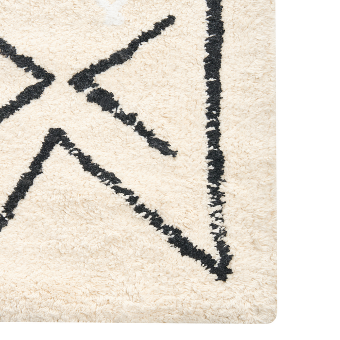 Beliani - UNTLA - Badmat - Lichtbeige - 60 x 90 cm - Katoen