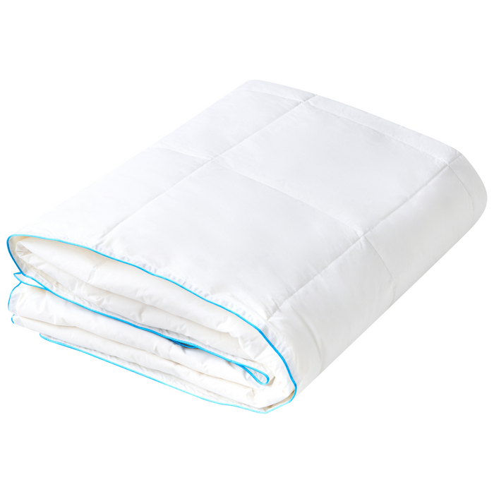 Beliani-CERVINO-Dekbed licht warm-Wit-150 x 200 cm-Eendendons