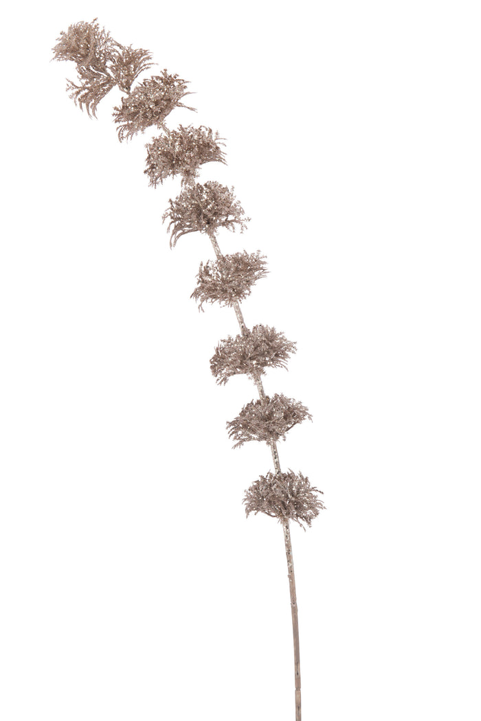 J-Line decoratie tak - klokken van Ierland - kunststof - roz