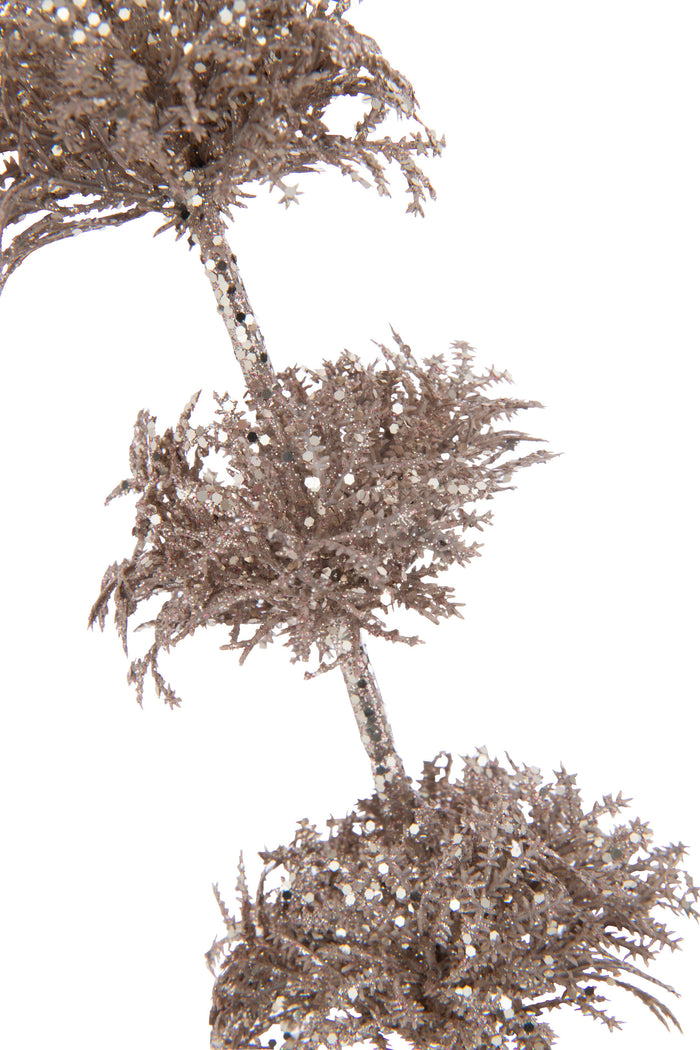 J-Line decoratie tak - klokken van Ierland - kunststof - roz