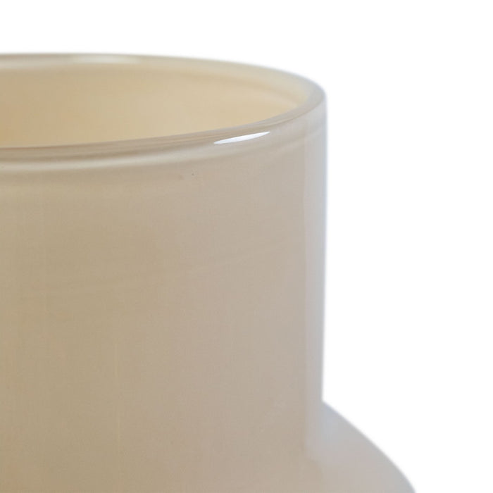 Vaas Pien - Beige|Bruin - Glas - 19x31x19cm (BxHxD)