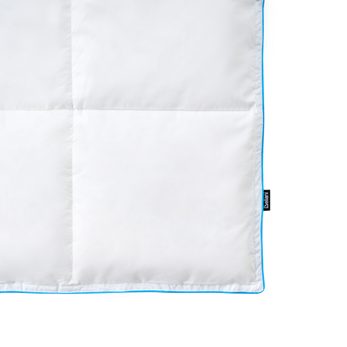 Beliani-CERVINO-Dekbed licht warm-Wit-200 x 200 cm-Eendendons