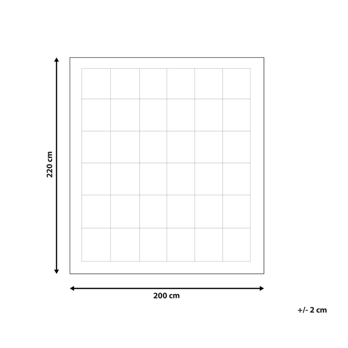 Beliani-CERVINO-Dekbed licht warm-Wit-200 x 200 cm-Eendendons