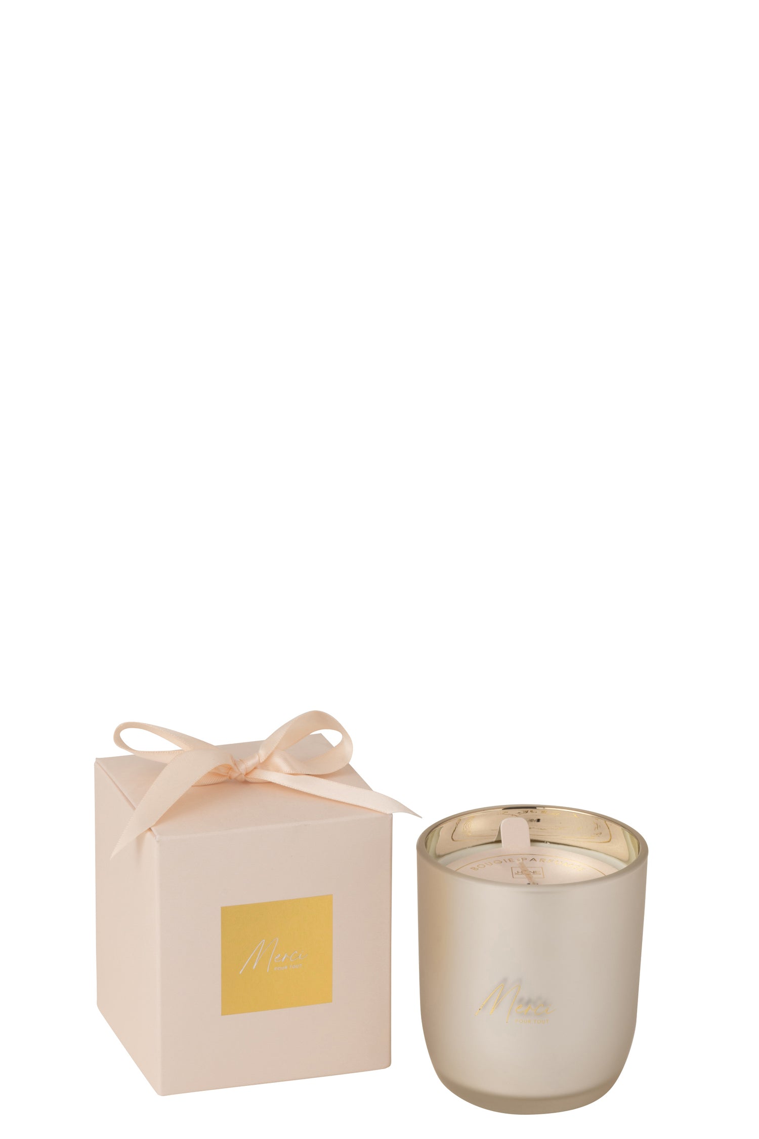 J-Line geurkaars Merci - beige - small - 35U