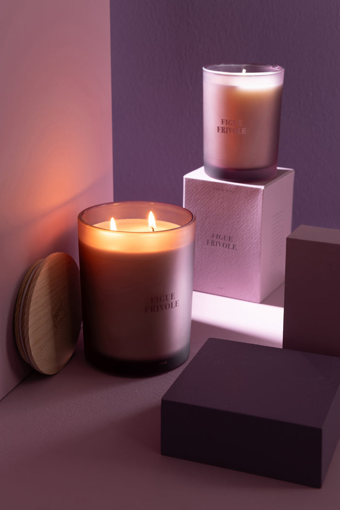 J-Line geurkaars Accords Essentiels - Figue Frivole - paars - 52U
