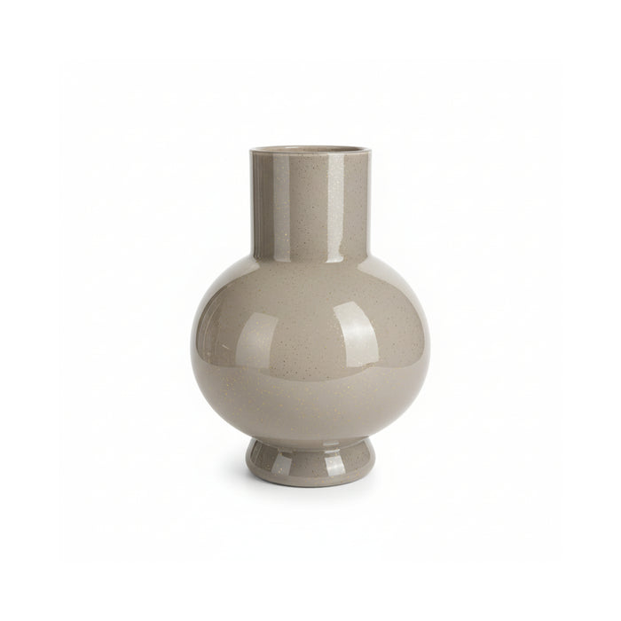 Vaas Deborah - Beige|Goud - Glas - 17x22x17cm (BxHxD)