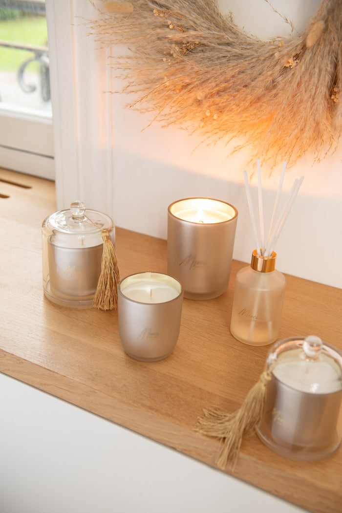 J-Line geurkaars Merci - beige - small - 65U