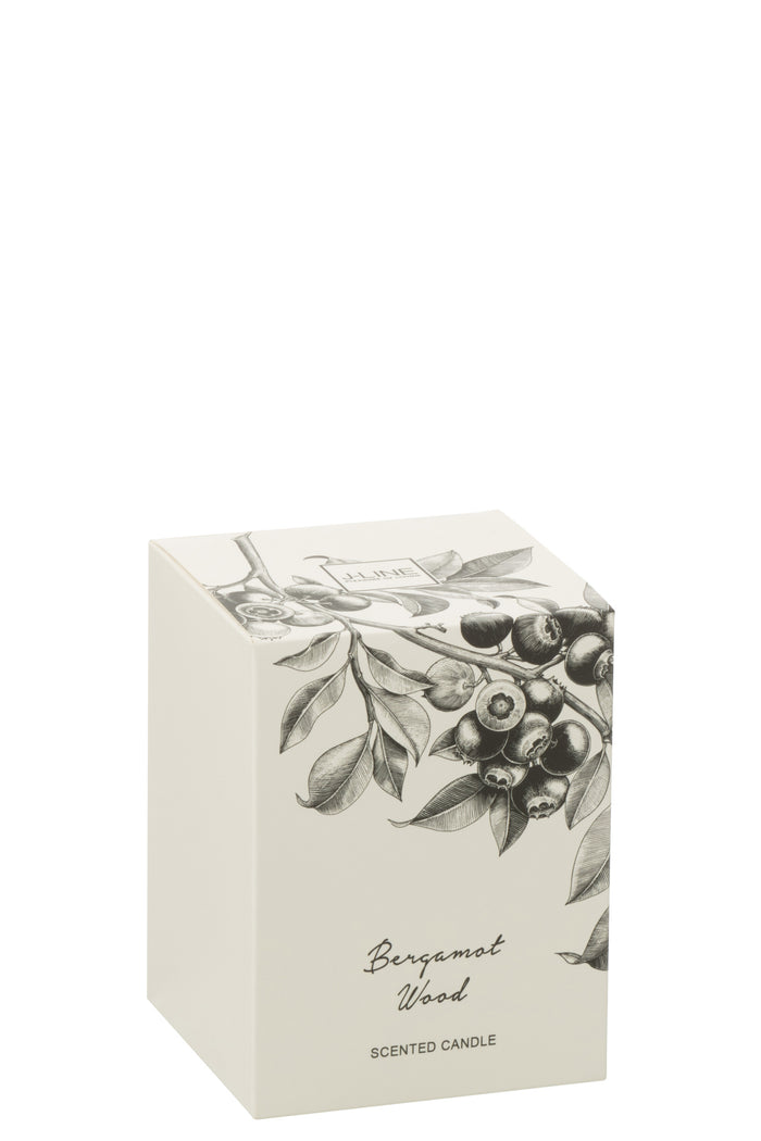 J-Line geurkaars Bergamot Hout - large - 50U