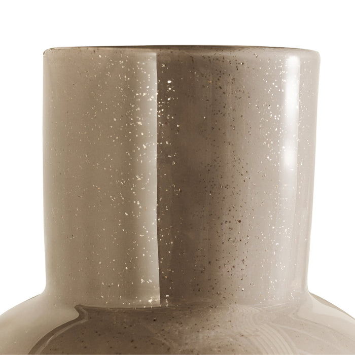 Vaas Deborah - Beige|Goud - Glas - 31x39x31cm (BxHxD)