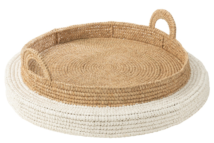 J-Line plateau Drijvend - polystyreen - wit|naturel