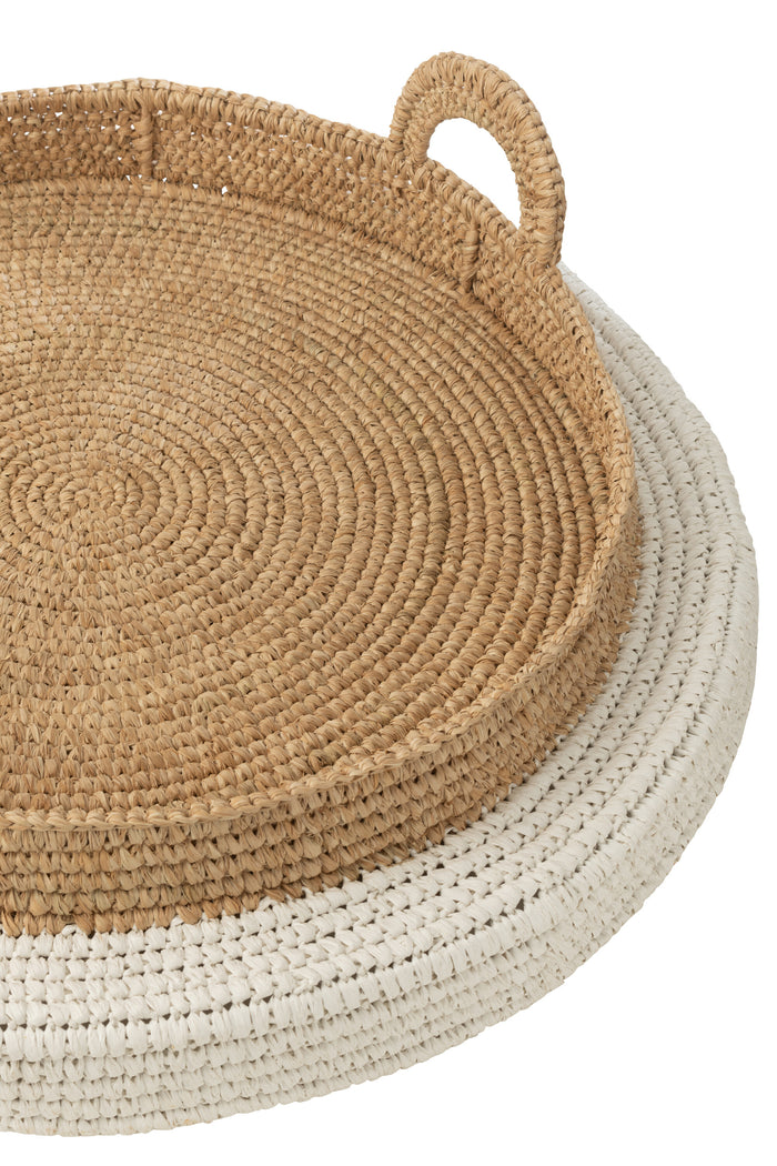 J-Line plateau Drijvend - polystyreen - wit|naturel