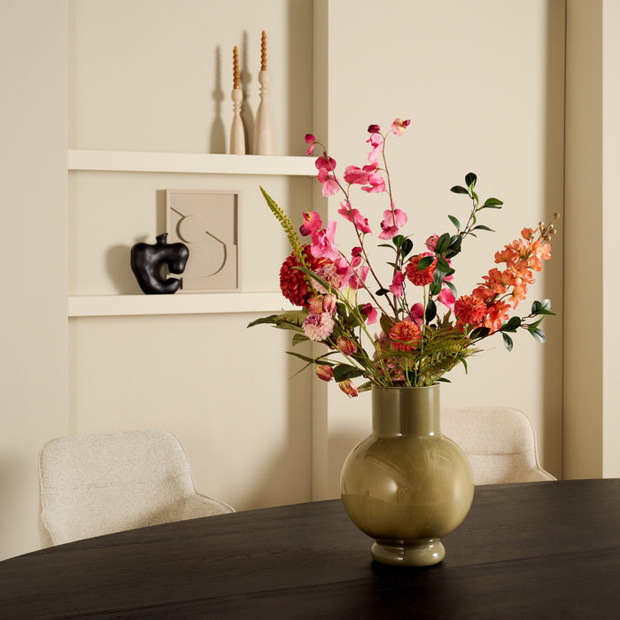 Vaas Deborah Groen - Glas - 31x39x31cm (BxHxD)