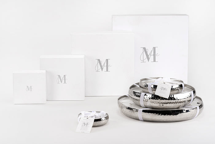 J-Line geurkaars M-Chic - metaal - zilver - small - 18U