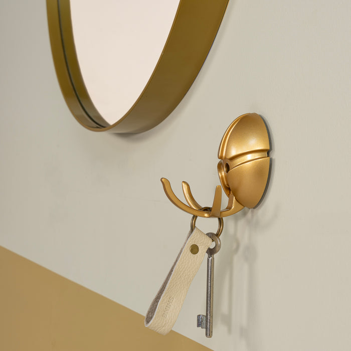 Spinder Design kapstok Tick - Goud | Goud - 3 haken