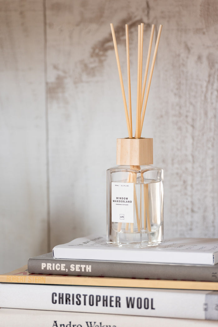 J-Line geurolie + stokjes - Window Wanderland -  transparant - large