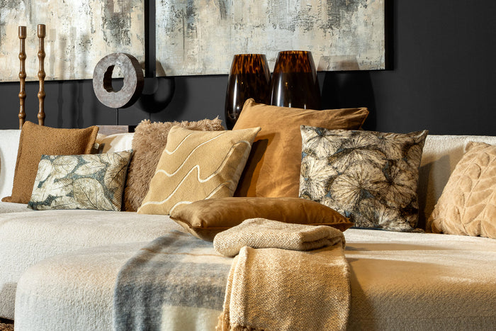 Dutch Decor kussenhoes FINN - 60x60 cm Tobacco Brown