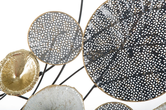 3D decoratief paneel in veelkleurig metaal 135x7,5x69 cm