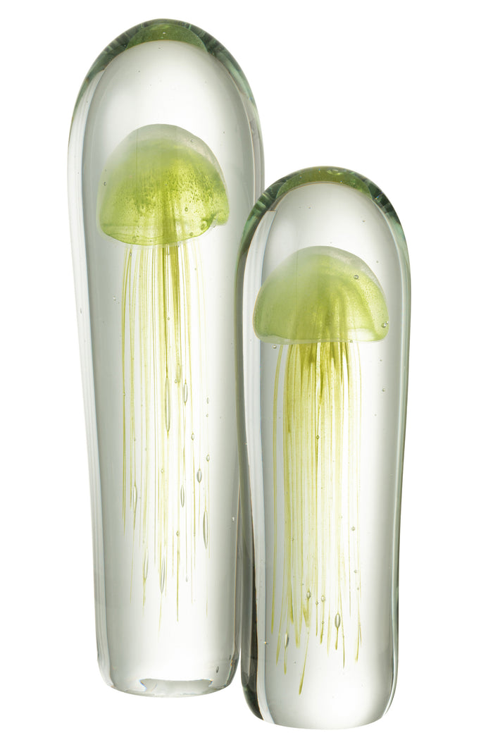 J-Line presse-papier Kwal - glas - groen - extra large