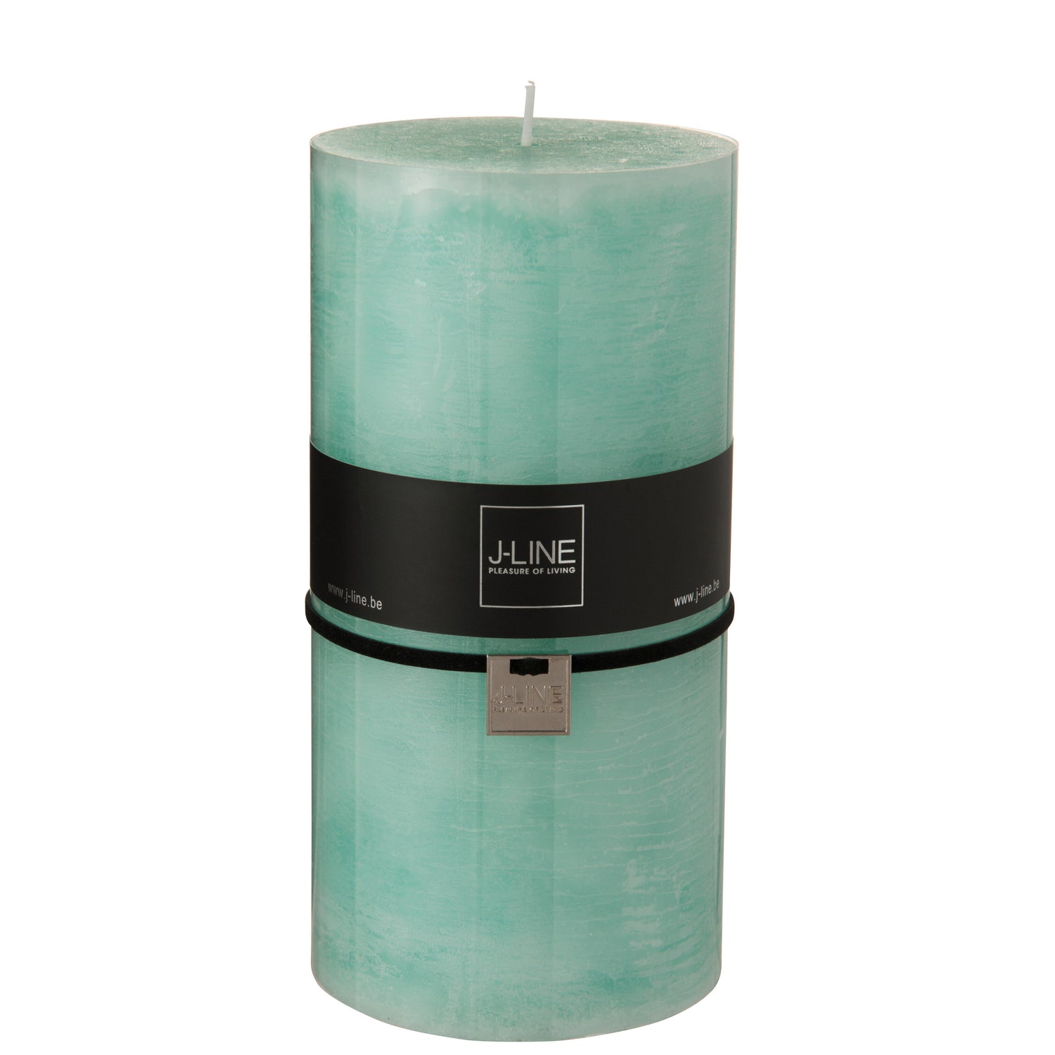 J-Line cilinderkaars - aqua - XXL - 150U - 6 stuks