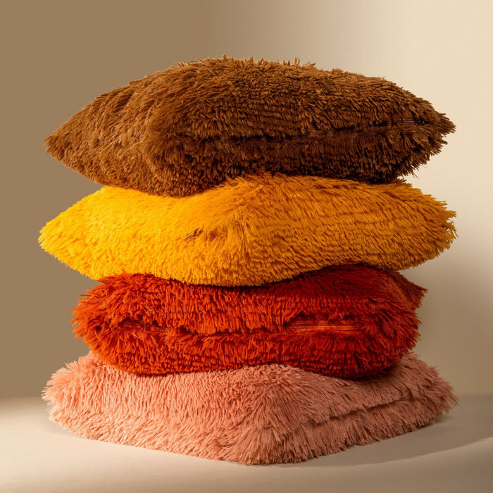 Dutch Decor sierkussen FLUFFY - 60x60 cm Golden Glow