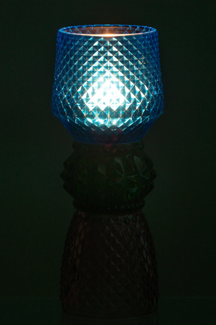 J-Line kaarshouder Jazzy - glas - mix