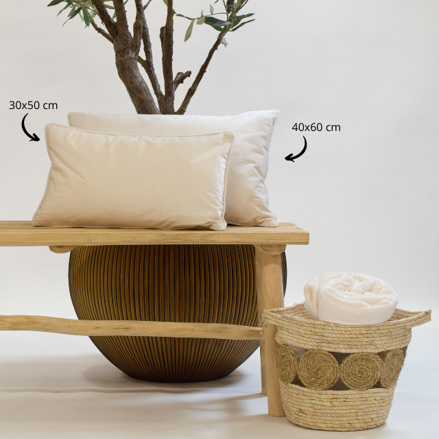 Dutch Decor sierkussen FINN - 30x50 cm Snow White