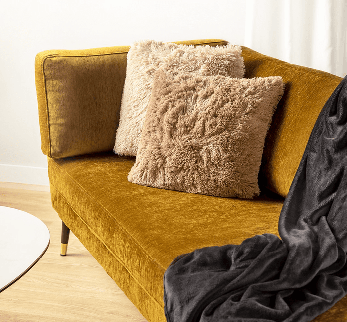 Dutch Decor kussenhoes FLUFFY - 45x45 cm Pumice Stone