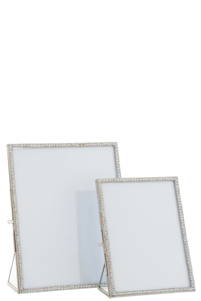 J-Line fotolijst Juweel - metaal|glas - zilver - large