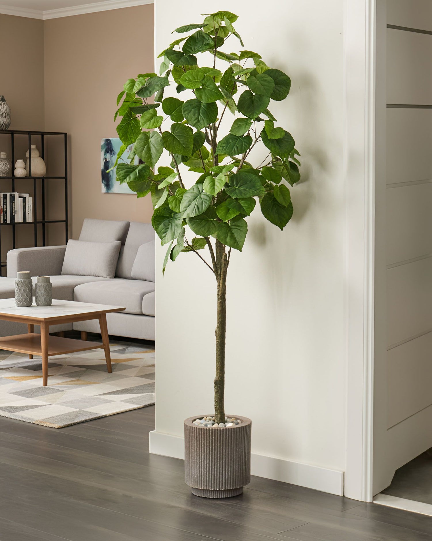 Beliani - FICUS TREE - Kunstplant - Groen - 160 cm - Kunststof