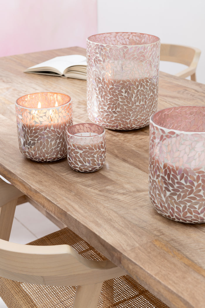 J-Line geurkaars Tender Rose - wax - roze - medium - 70U