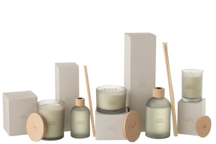 J-Line geurolie + stokjes Accords Essentiels - Musc Obscur -